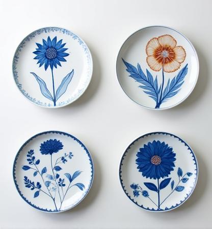 Wandborden met Florale Motieven